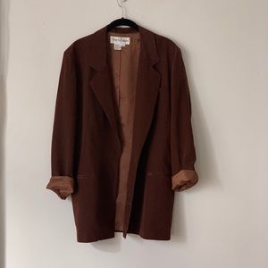 Vintage Diane von Furstenberg silk blazer, sz. 16